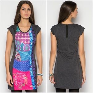 Desigual Shift Sarai Dress in Gray